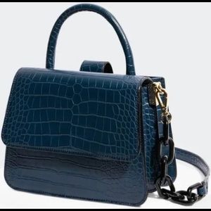 NWOT House Of Want Newbie Vegan Satchel Blue.  Brand new!